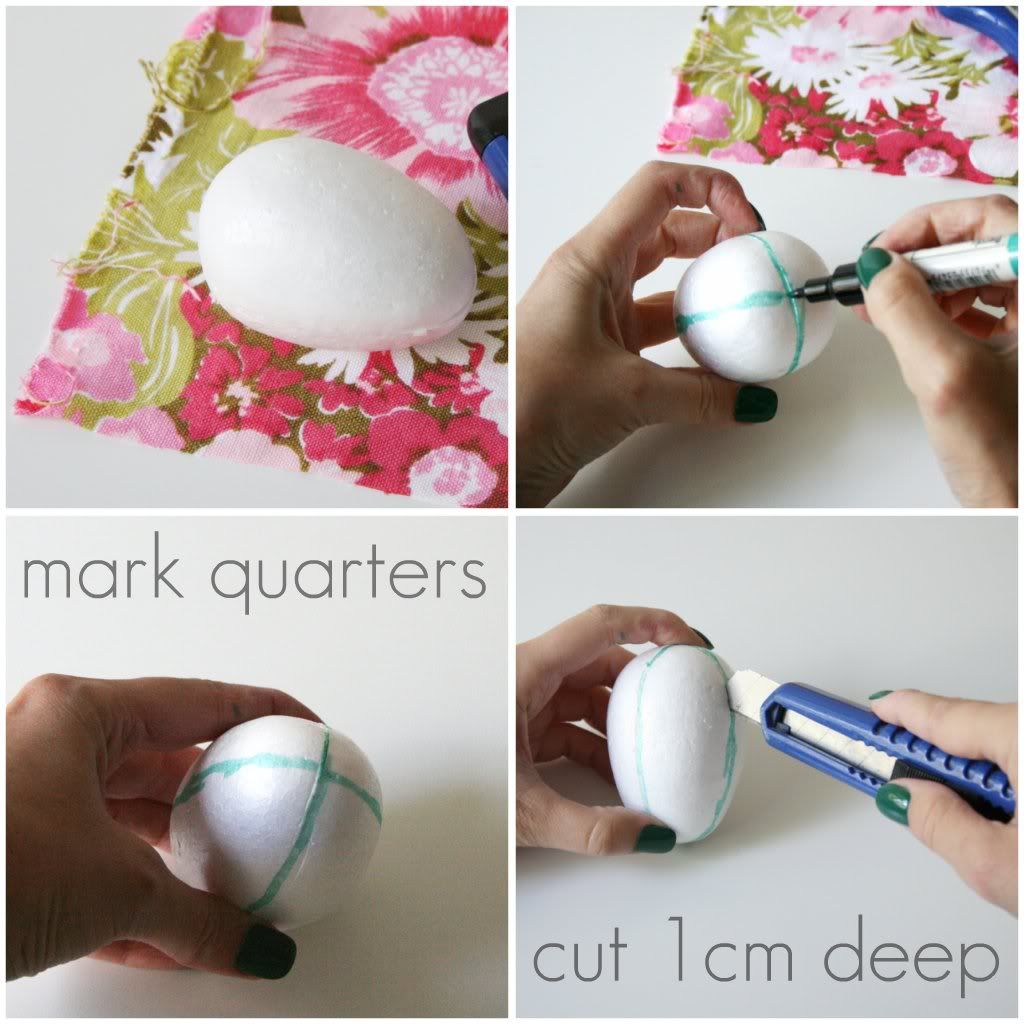 How To Fabric Covered Easter Egg My Poppet Makes